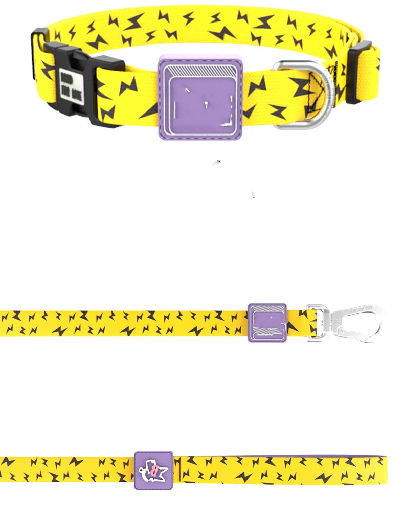 KFX-4783165 Durable Yellow Polyester Pet Traction Rope for Cats and Dogs, 120cm Length