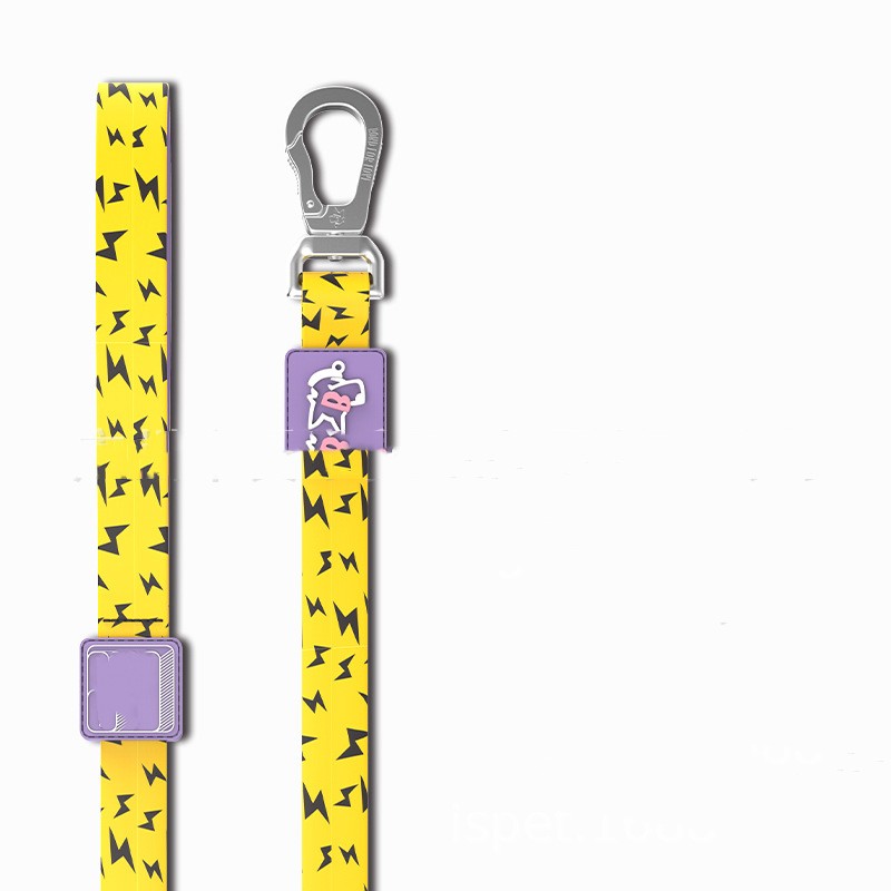 KFX-4783165 Durable Yellow Polyester Pet Traction Rope for Cats and Dogs, 120cm Length