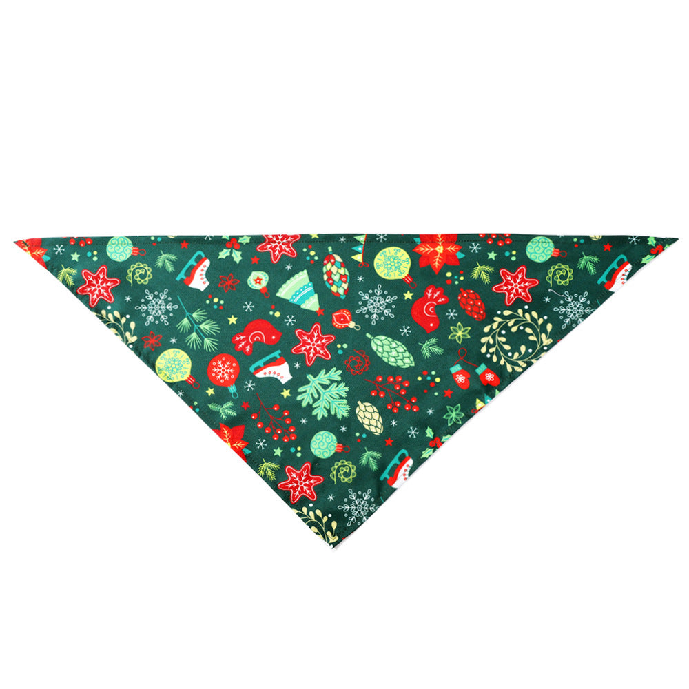 KFX-4884029 Stylish Christmas Pet Scarf for Dogs and Cats - Festive Designs Available, Neck Size 20-46CM