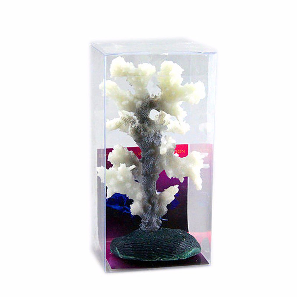 KFX-4886717 Artificial Coral Tree - SH205S (14x11x9cm) & SH202B (7x7x9cm) - Decorative Plastic Flower Accent