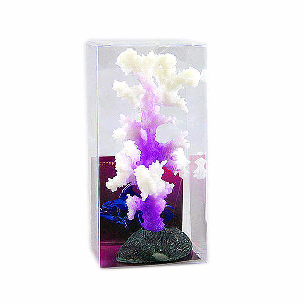 KFX-4886717 Artificial Coral Tree - SH205S (14x11x9cm) & SH202B (7x7x9cm) - Decorative Plastic Flower Accent