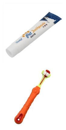 KFX-4912317 Pet Toothpaste for Dogs and Cats - Vanilla & Beef Flavor, 75g, Gentle Oral Care & Teeth Cleaning