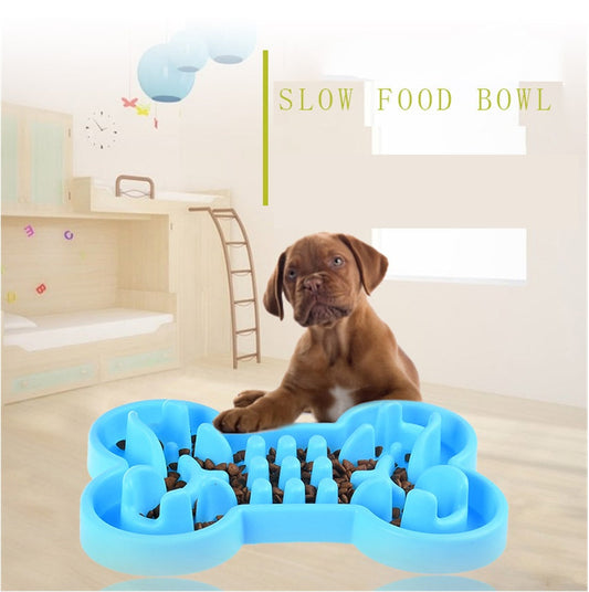 KFX-4926141 Pet Dog Slow Feeder Bowl - Anti-Choke Silicone Travel Design, Available in Small and Large Sizes