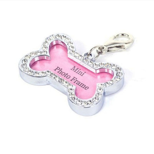 KFX-4940093 Metal Dog Pendant with Diamond Pattern - Universal Jewelry for All Seasons