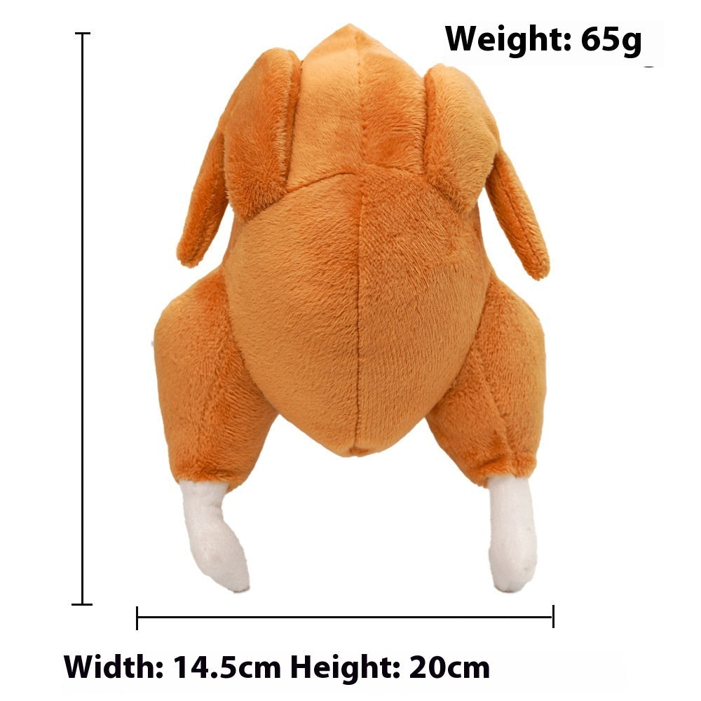 KFX-4945853 Creaking Plush Toy in Turkey Design for Pet Playtime - 14x20cm
