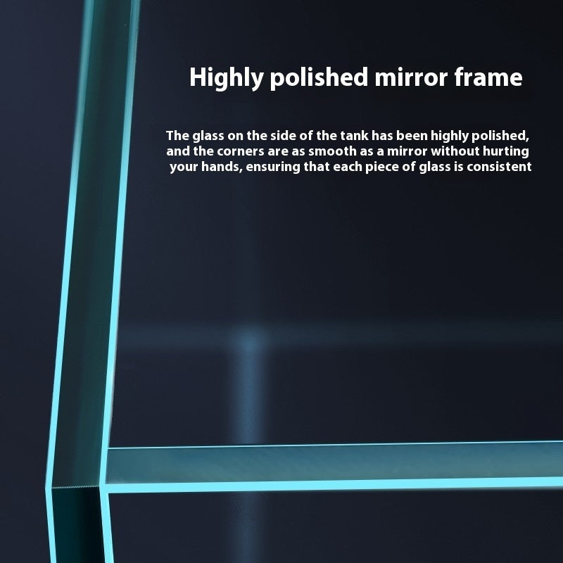 KFX-4985021 Medium Glass Fish Tank for Home or Office Desk