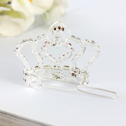 KFX-5040573 Rhinestone Crown Hair Clip for Dogs and Cats - Princess Style Barrettes