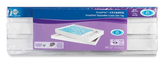 KFX-5066429 Automatic Crystal Cat Litter Box Replacement Set - Includes 3 Plastic Boxes with Crystal Sand