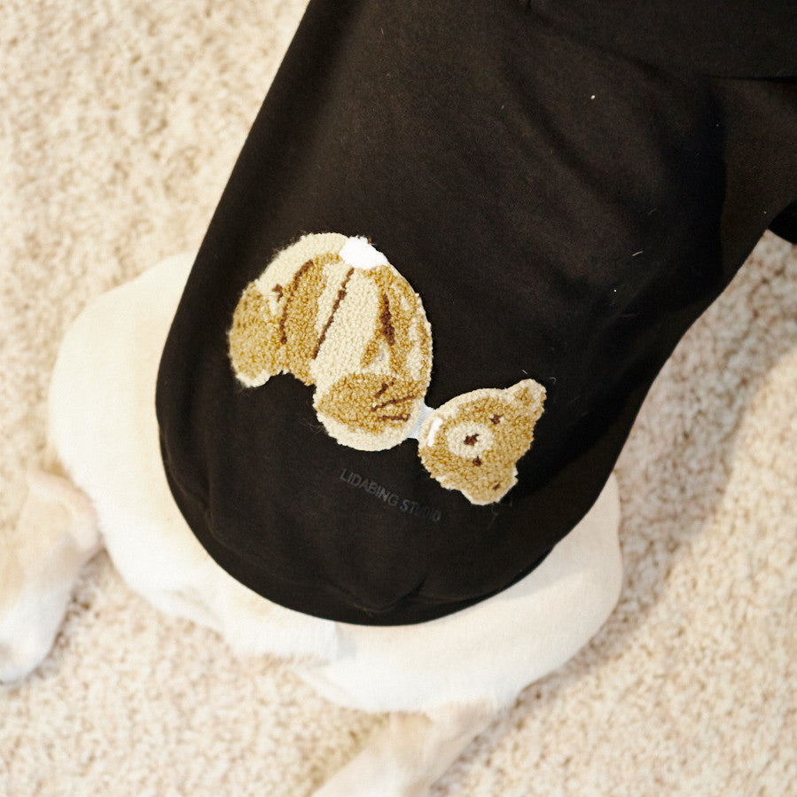 KFX-5085117 Parent-Child Winter Bear Sweater in Coral Fleece for Dogs