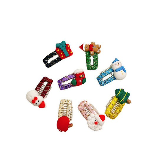 KFX-5106109 Christmas Themed Pet Barrettes - 3 to 8 Piece Sets with Fun Designs