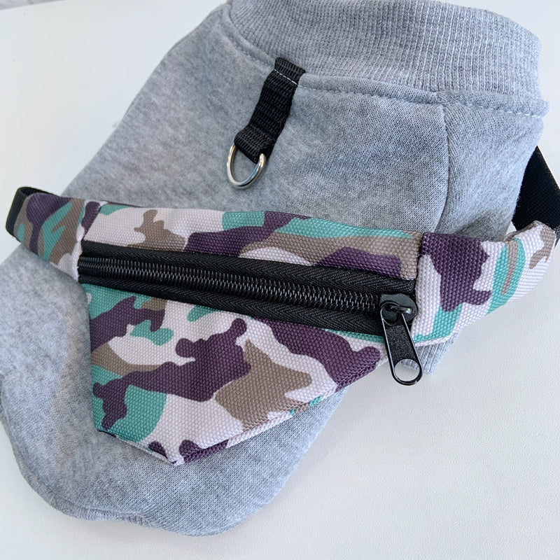 KFX-5216189 Cozy Cotton Dog Hoodie Coat for Autumn and Winter, Sleeved Design, Available in Multiple Sizes