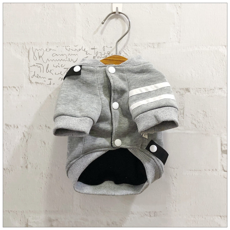 KFX-5216189 Cozy Cotton Dog Hoodie Coat for Autumn and Winter, Sleeved Design, Available in Multiple Sizes