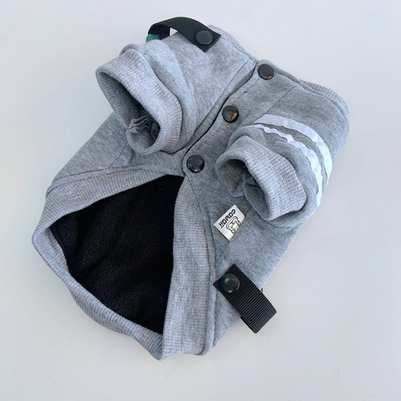 KFX-5216189 Cozy Cotton Dog Hoodie Coat for Autumn and Winter, Sleeved Design, Available in Multiple Sizes