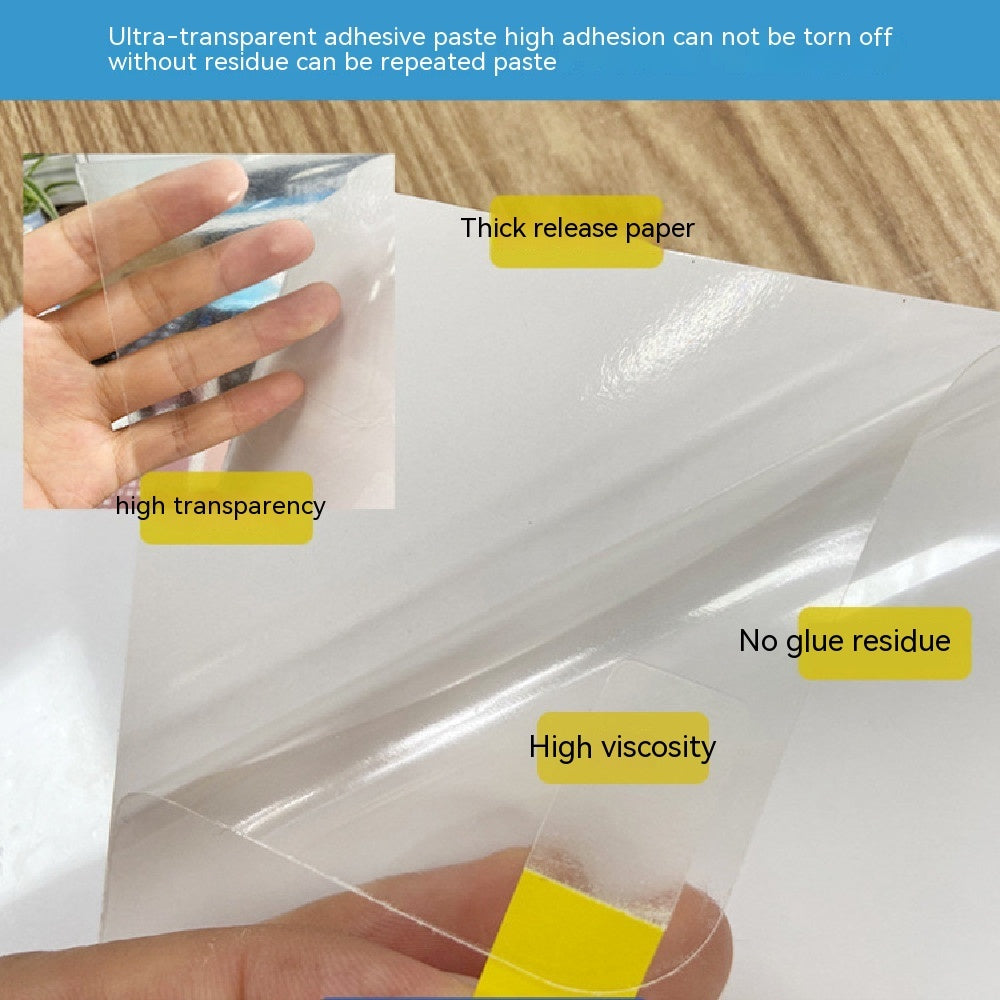 KFX-5319357 Furniture Chair Anti-Scratch Protective Stickers - 4 PCS, White Plastic, 440*300MM