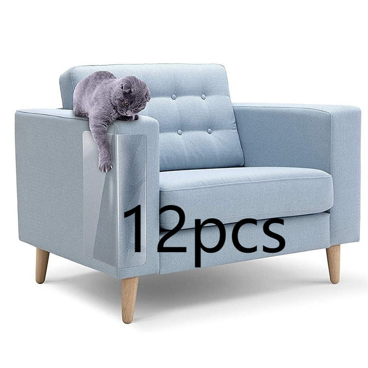 KFX-5319357 Furniture Chair Anti-Scratch Protective Stickers - 4 PCS, White Plastic, 440*300MM