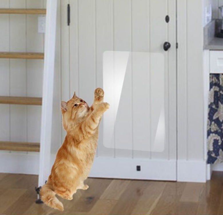 KFX-5417661 Transparent PVC Cat Scratch Stickers for Biting Fun - 15x100cm & 30x100cm Sizes Available