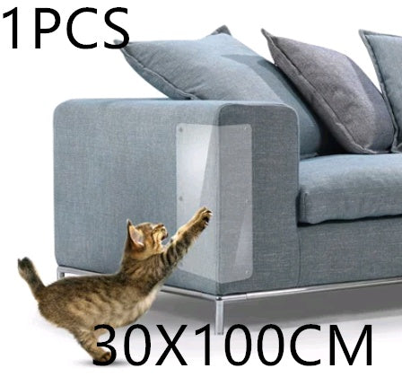 KFX-5515965 Cat Claw Protector Pads for Leather Furniture - Anti-Scratch PVC Film, Universal Fit for Sofas and More