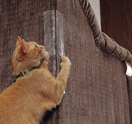 KFX-5515965 Cat Claw Protector Pads for Leather Furniture - Anti-Scratch PVC Film, Universal Fit for Sofas and More