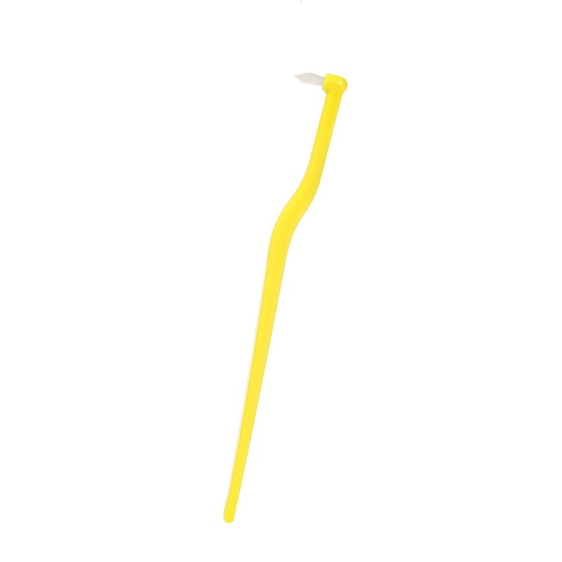 KFX-5666749 Soft-Fur Pet Toothbrush in Red, Blue, Green, and Yellow - Gentle Cleaning Essential