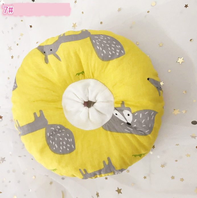 KFX-5714365 Soft Cotton Cat Collar with Adjustable Sizes and Cute Cartoon Designs