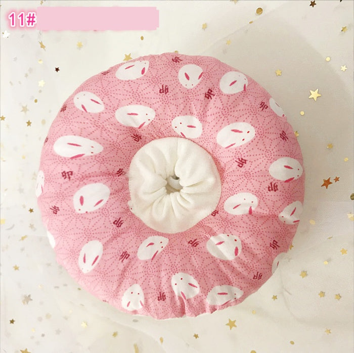 KFX-5714365 Soft Cotton Cat Collar with Adjustable Sizes and Cute Cartoon Designs