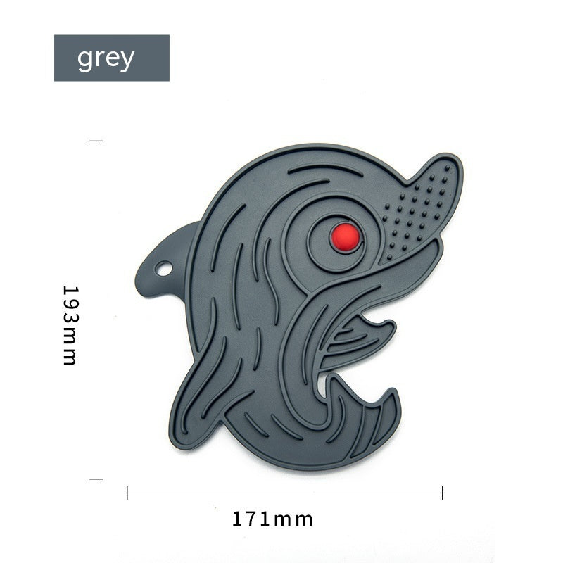 KFX-5768381 Anti-Choke Silicone Slow Feeding Pet Food Plate - Multiple Colors Available