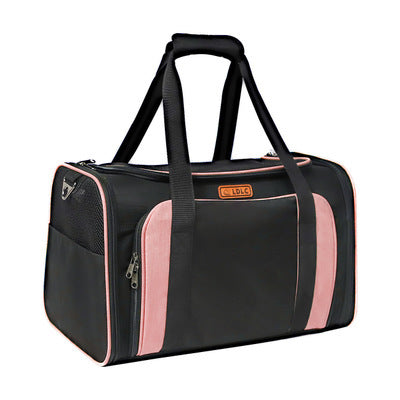 KFX-5791677 Expandable Breathable Cat Carrying Bag with Detachable Shoulder Strap and Internal Pet Mat
