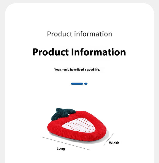 KFX-5843645 Creative Christmas Mat - Christmas Wreath, Strawberry, and Socks Designs, PP Cotton Lining, Size M