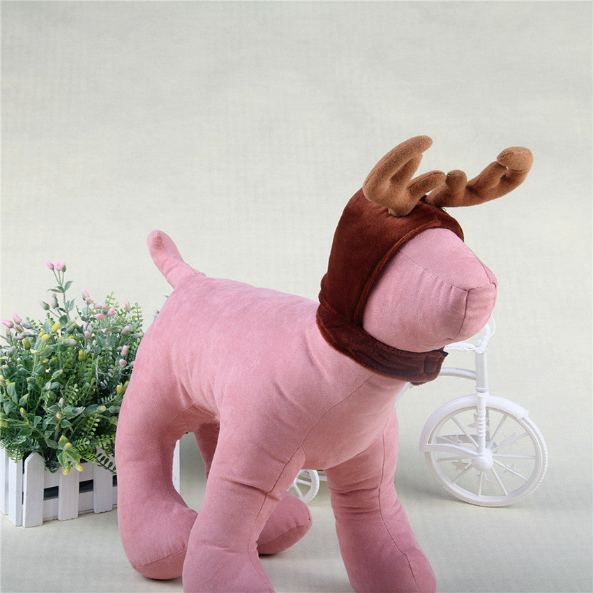 KFX-6089149 Plush Christmas Antlers for Dogs and Cats - Neck Size 23cm