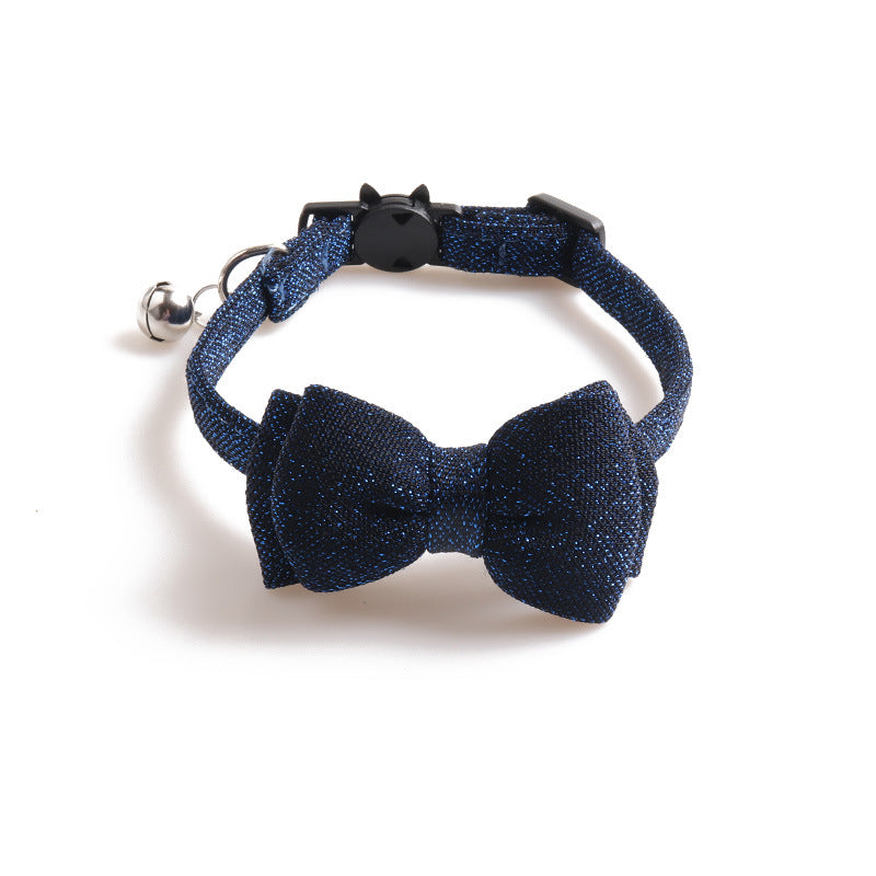 KFX-6107581 Solid Color Cloth Cat Collar - Adjustable Size 1.0 x 28CM in Transparent Packaging