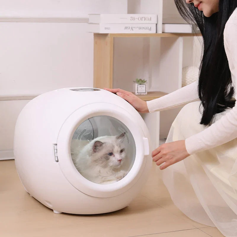 KFX-613587 Eco-Friendly 45L Rechargeable Portable 4-Speed Cat Drying Device for Indoor Use After Bathing