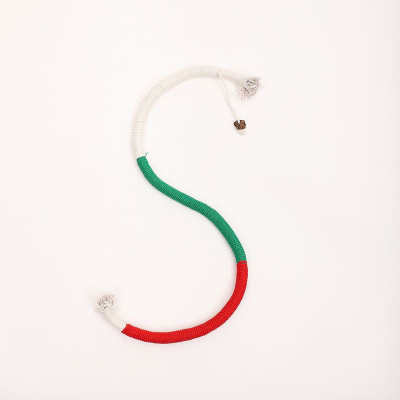 KFX-6216893 Cotton Rope Interactive Cat Toy with Silvervine for Health and Dental Care, 27.6 Inches