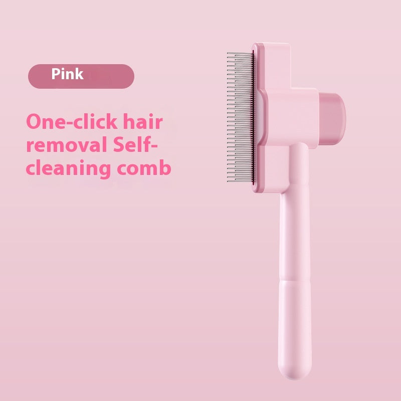 KFX-6269629 Pet Comb for Dogs and Cats - Flea Removal Dense Gear with ABS and Stainless Steel Construction in Sky Blue and Pink