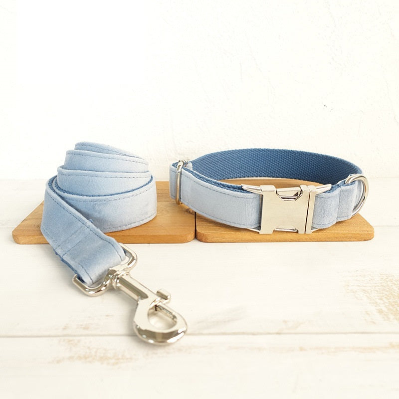 KFX-6369725 Blue Polyester Cowboy Dog Collar - Stylish and Durable Pet Accessory