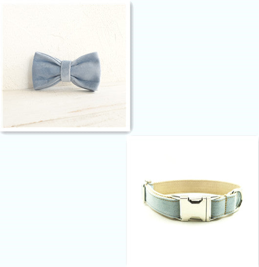 KFX-6369725 Blue Polyester Cowboy Dog Collar - Stylish and Durable Pet Accessory