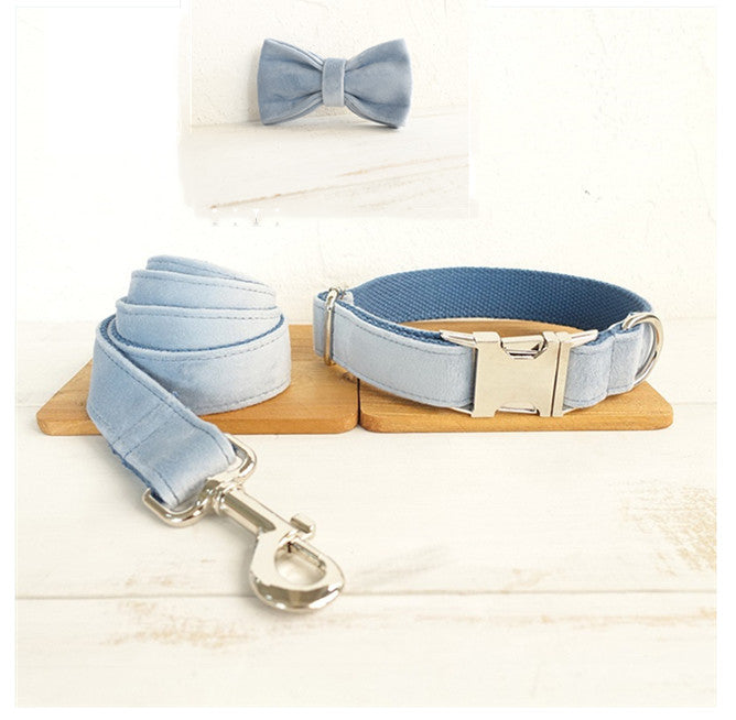 KFX-6369725 Blue Polyester Cowboy Dog Collar - Stylish and Durable Pet Accessory