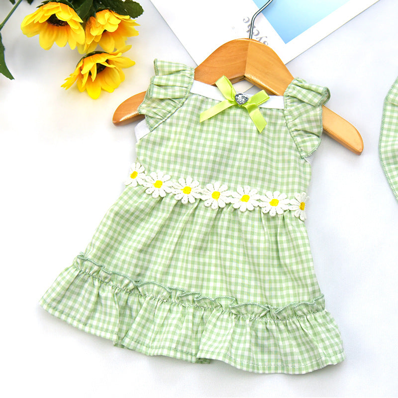 KFX-6548669 Charming Purple & Mint Green Pet Summer Vest for Cats