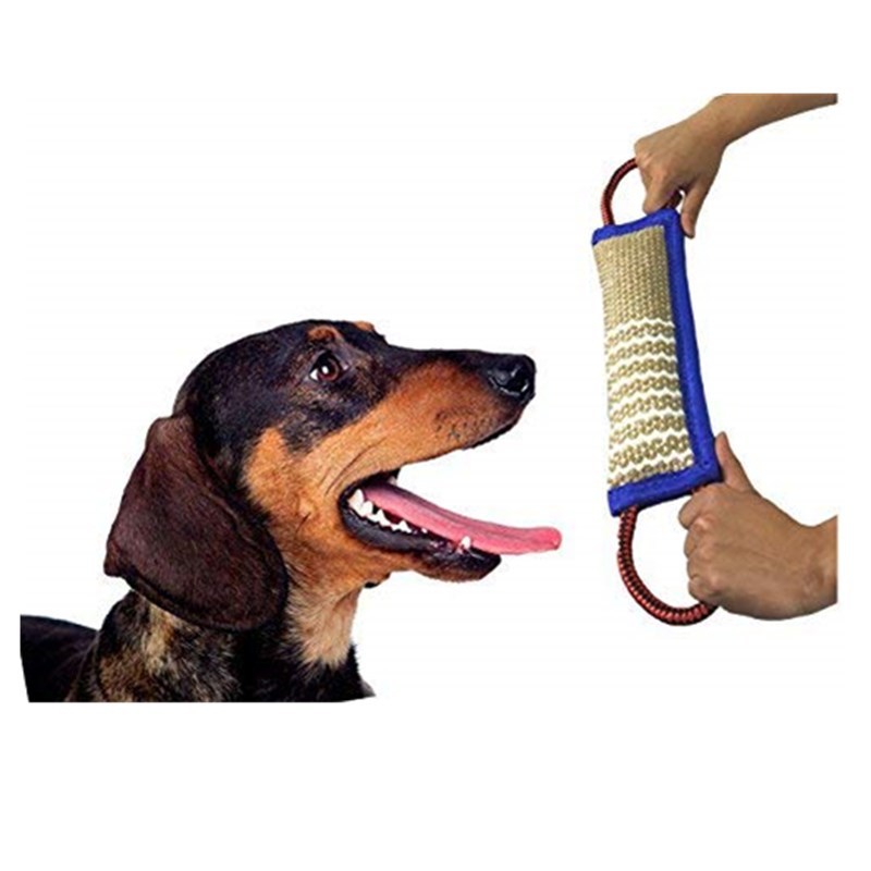 KFX-6553661 Blue Edge Dog Training Bite Stick - Durable Linen, 30cm & 50cm Options