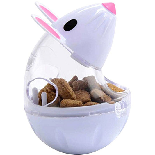 KFX-6587581 Interactive Pet Feeder Mouse Tumbler Toy for Cats and Dogs - Durable, Non-Toxic, Automatic Treat Dispenser