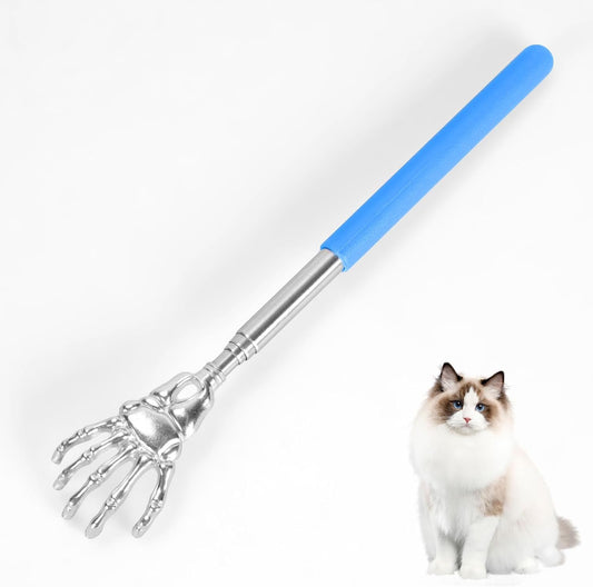 KFX-6677437 Retractable Cat Teaser Wand with Grooming Comb for Interactive Play and Bonding
