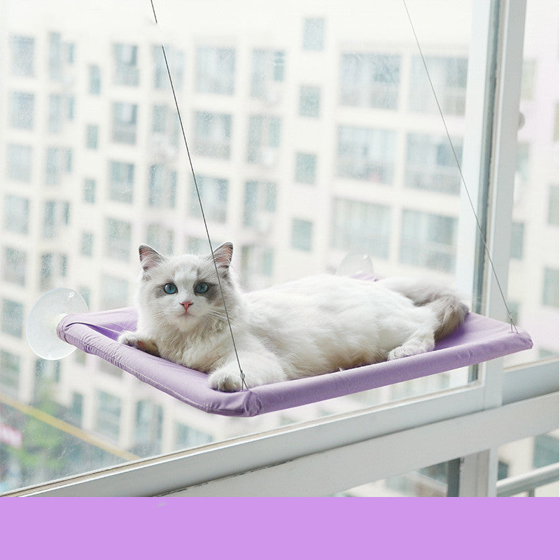 KFX-6681533 Cat Litter Sucker Hanging Window Hammock with Oxford Cloth and Steel Wire - Multiple Colors Available