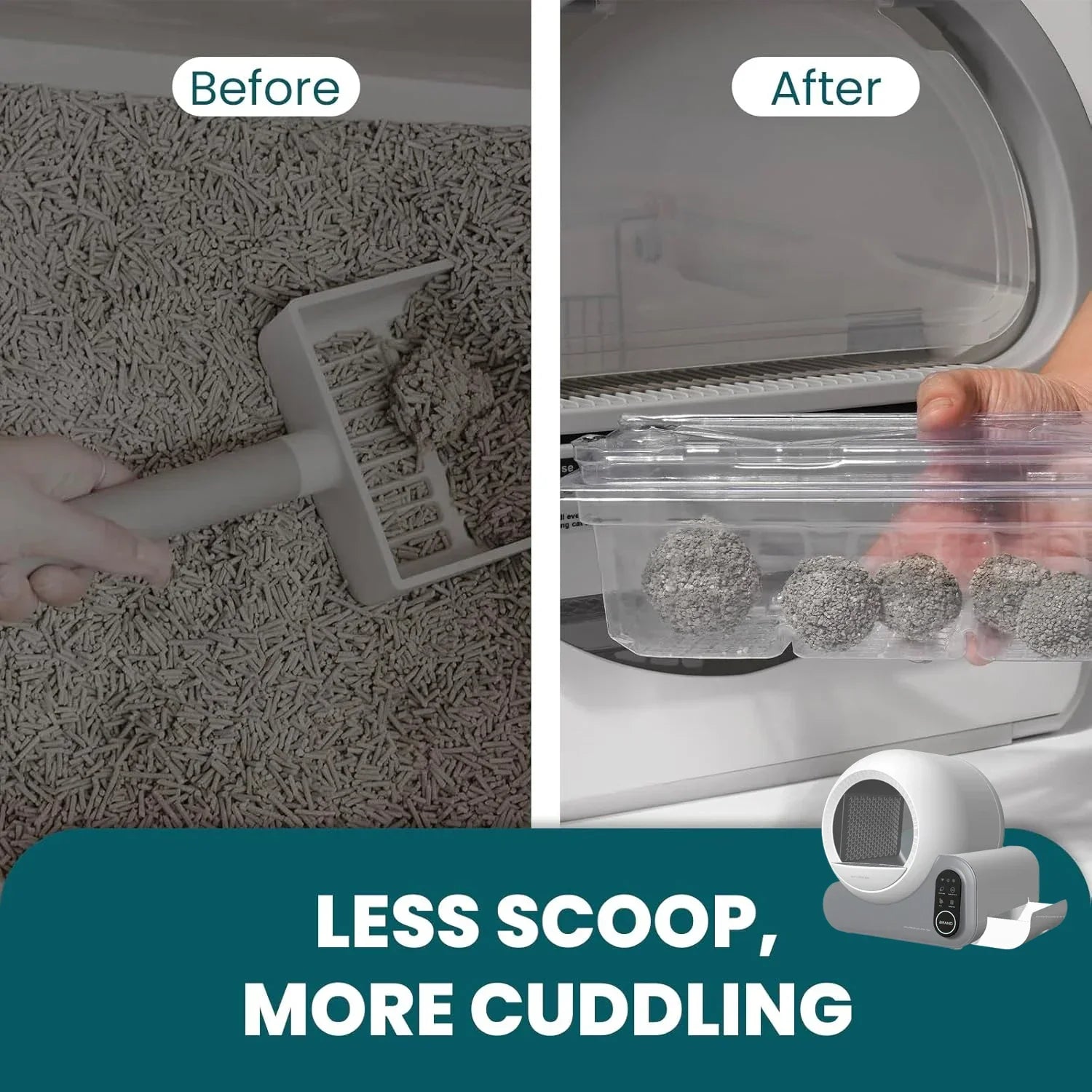 KFX-671251 Smart Self-Cleaning Litter Box with WiFi Control - 70L Odor Control, Eco-Friendly Design