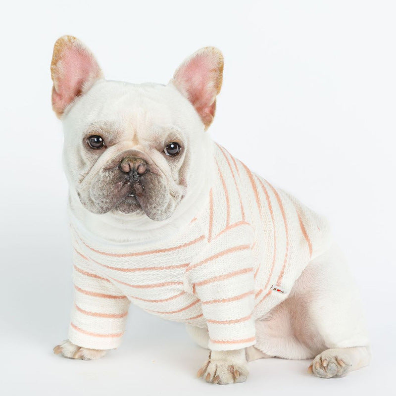 KFX-6778045 Casual Cotton T-Shirt for Dogs in Water Ripple Toweling - Available in Pink and Yellow