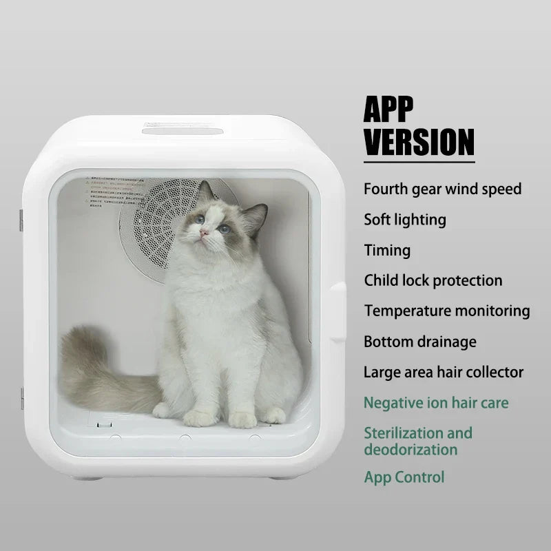 KFX-677971 Large Capacity Smart Pet Fur Drying Box with Warm and Cool Air Functionality