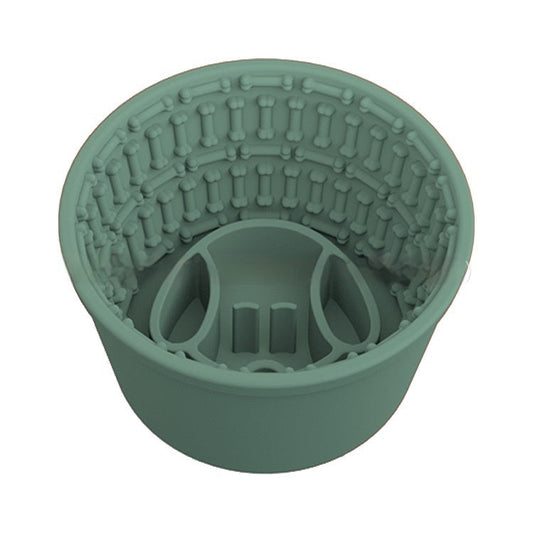 KFX-6816957 Soft and Durable Silicone Dog Food Bowl - Multi-Purpose Design in Various Colors