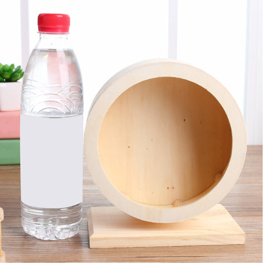 KFX-6910909 Solid Wood Running Wheel for Small to Large Pets - Mute Bracket Design