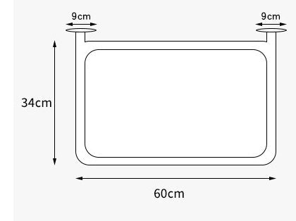 KFX-6943677 Cat Window Hammock - Sandwich Net Material, 60x34cm, Maximum Load 10 kg, Available in Blue, Pink, and Black Mesh