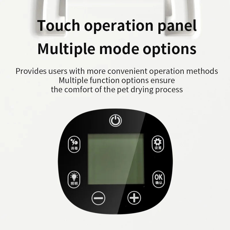 KFX-694931 Portable 70L Eco-Friendly Pet Dryer Machine with Low Noise and 4 Fan Speeds for Cats and Small Animals