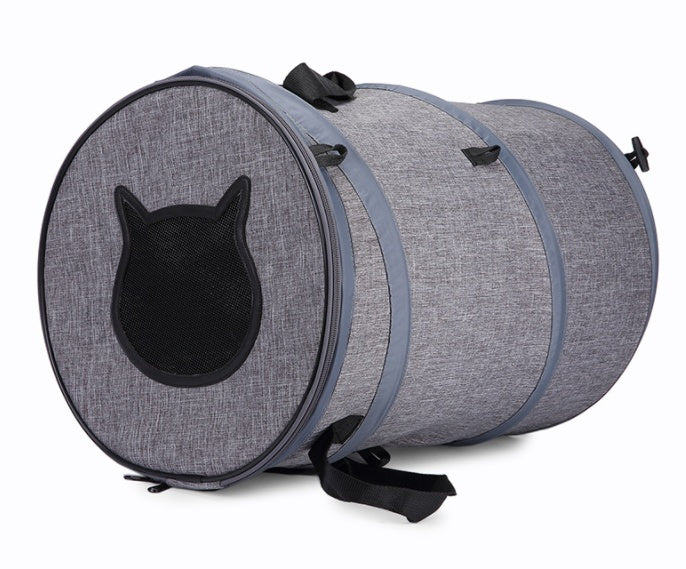 KFX-6986813 Foldable Portable Pet Carrier Bag for Cats and Dogs - Lightweight Travel Bed with Skylight Design