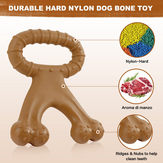 KFX-6994749 Durable Nylon Chewing Toy for Dogs - Molar Interactive Design
